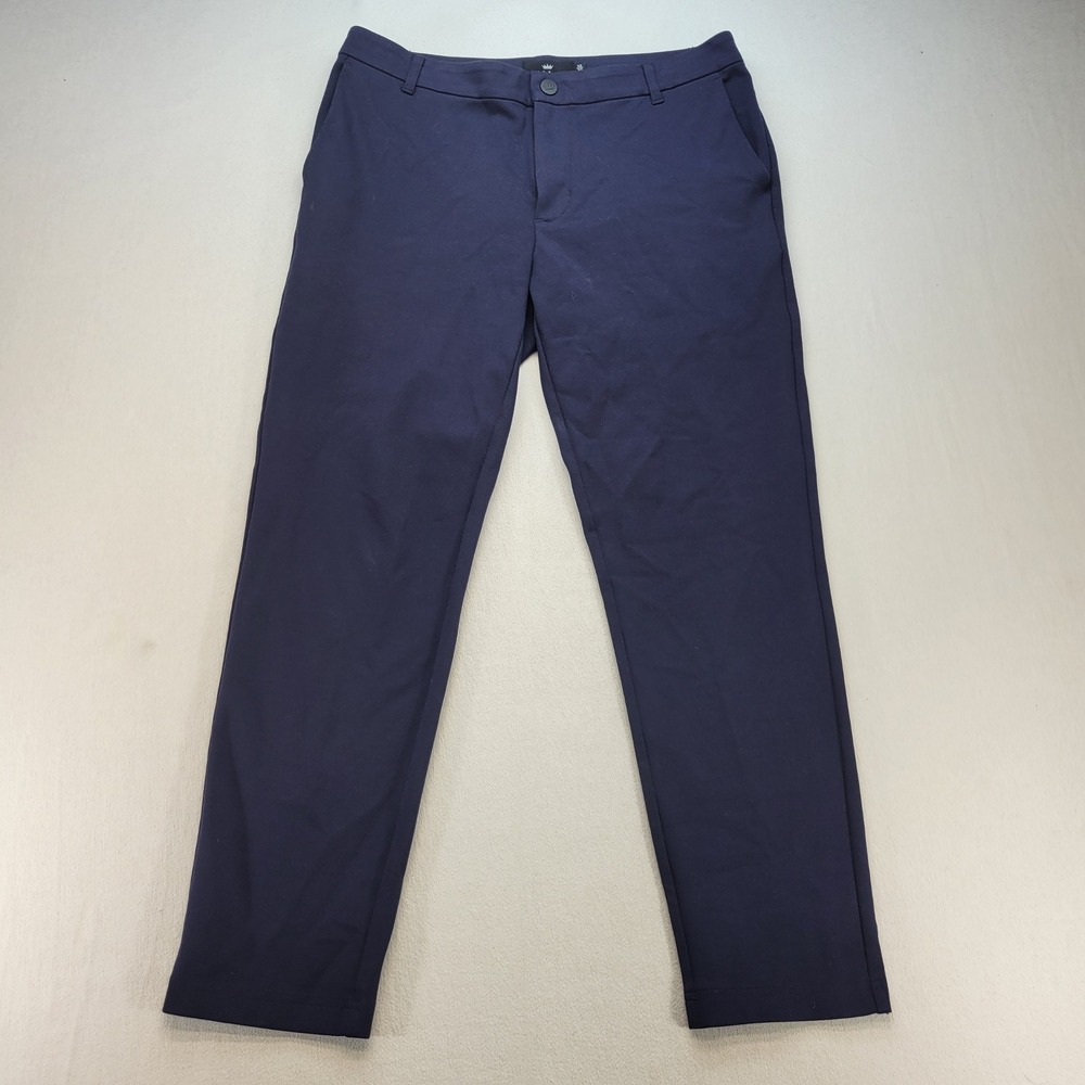 Under 510 Dress Pants Mens 32x27 Navy Blue Slim Fit Stretch Performance Chino